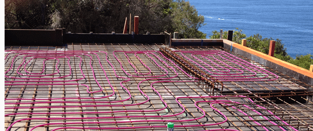 hydronic heating in slab