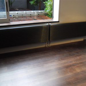 hydronic black radiator installation